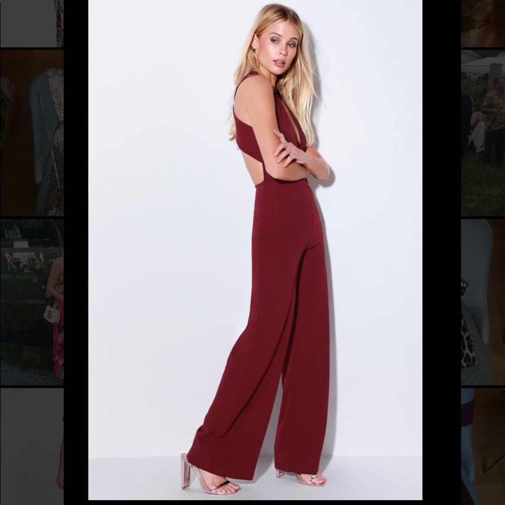 Lulu’s Thinking Out Loud Plum Jumpsuit